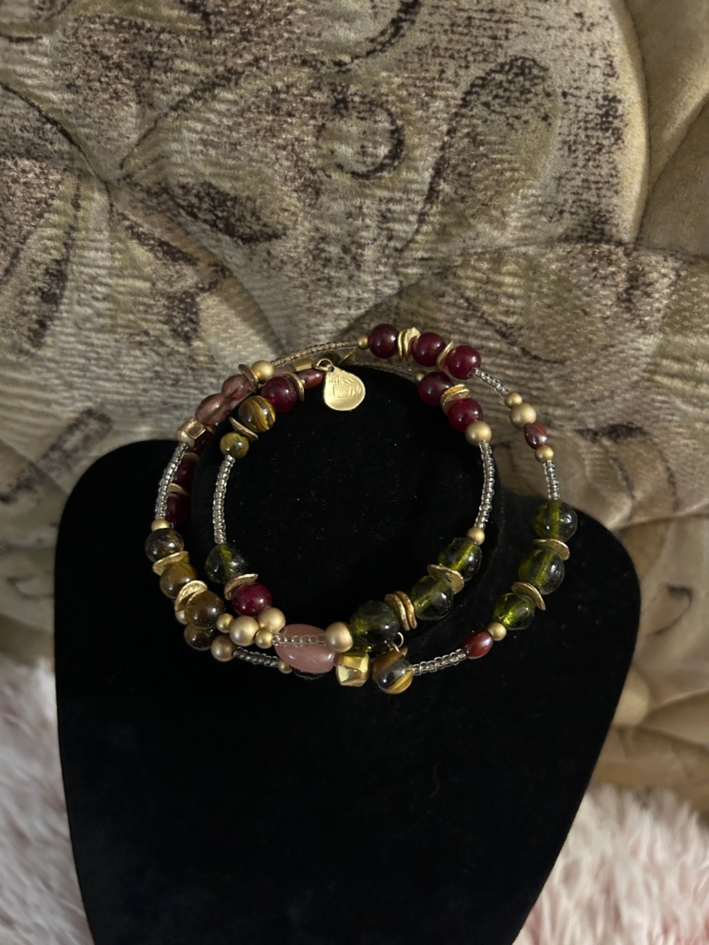 Vintage Multi-Color Beaded Wrap Necklace/Bracelet
